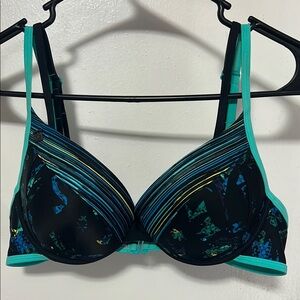 Lole Black and Blue Push-up Bikini with Adjustable Straps